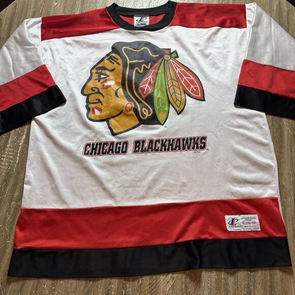 Chicago Blackhawks Logo Athletic Vintage 1990s Practice Jersey - Men's XL 50-52 - Picture 1 of 6